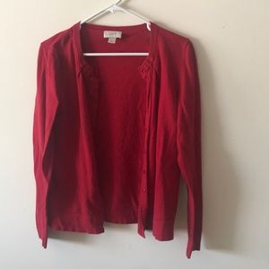 Loft red sweater